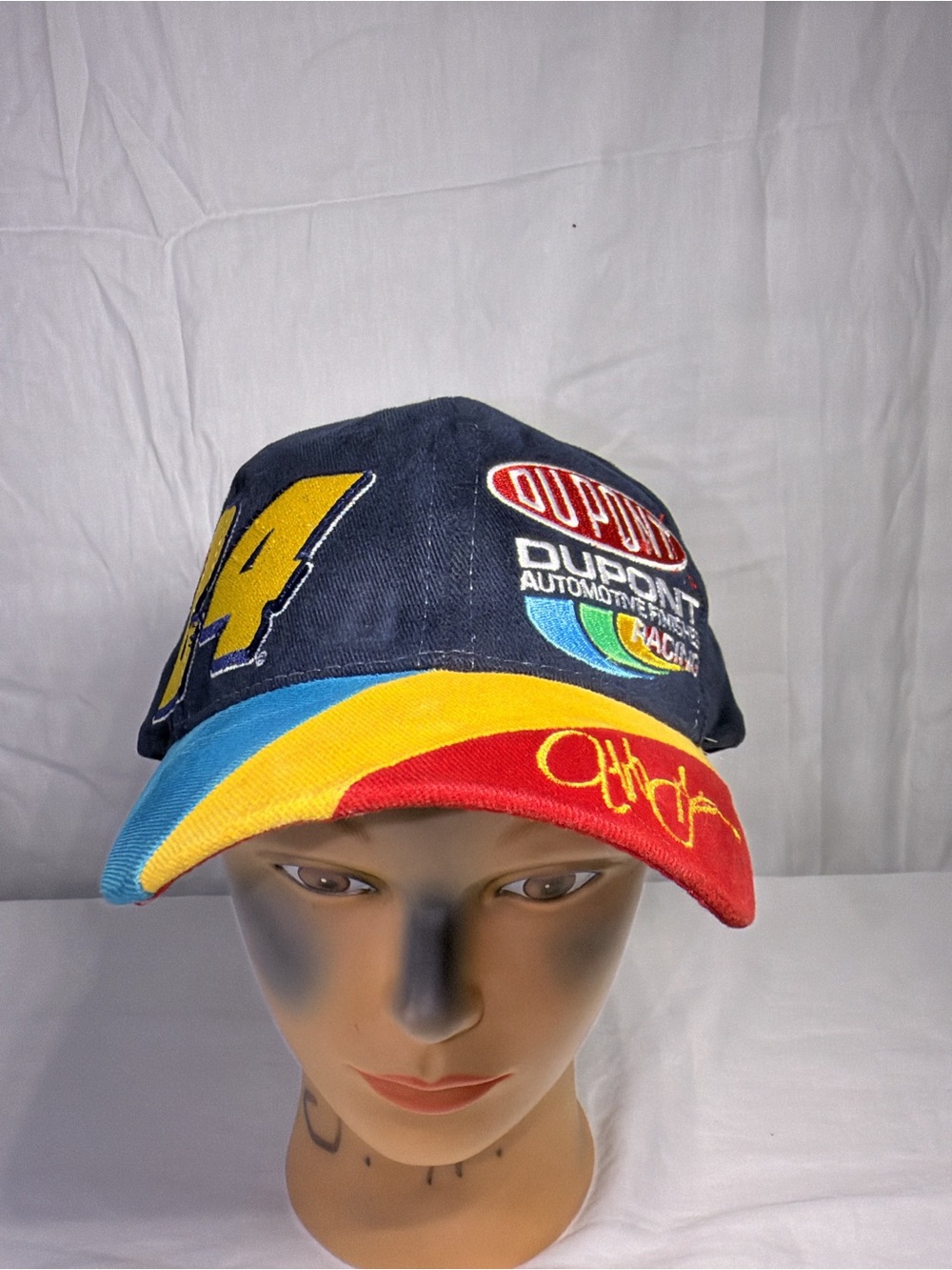 Vtg 90s Chase Authentics Jeff Gordon #24 NASCAR Snapback DuPont Racing Fan